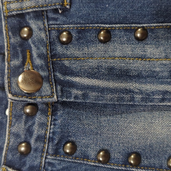 Nasty Gal Studded 2-tone Mini Skirt - Picture 4 of 6